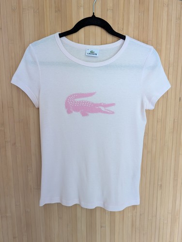 Lacoste pink shirt - pink, womens