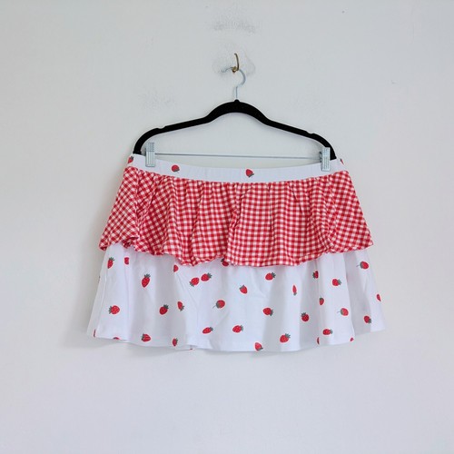 Cute strawberry gingham print - cute,