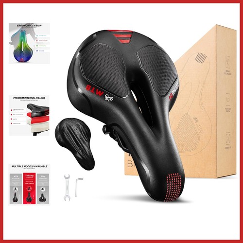 Ergonomic bicycle seat with - bicycle,