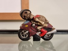 Skeleton On Motorbike Death Gothic Figurine