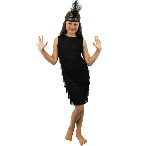 Childs 1920 black flapper - black,