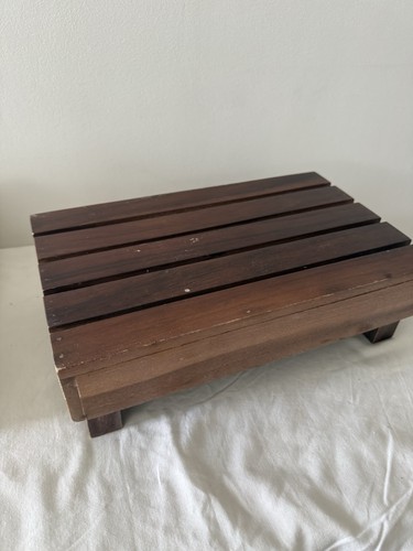 Stool wooden brown foot - stool,