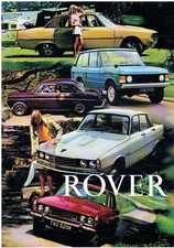 ROVER P5B SALOON/COUPE P6 2000SC/TC/AUTO P6B 3500/S ORIG. 1971 UK SALES BROCHURE