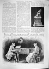 Old Antique Print 1892