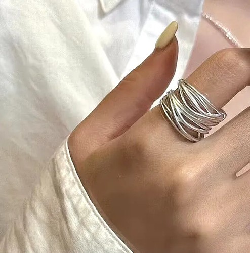 Statement ring silver - ring,