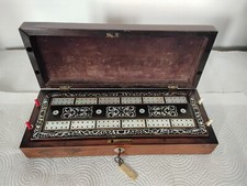 ANTIQUE ROSEWOOD CRIBBAGE