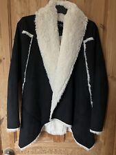 TK Maxx Me Jane Faux Suede And Faux Fur Lined Open Jacket Size M