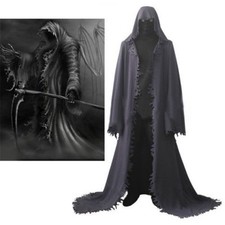 Grim Reaper Cloak Cosplay Costume Full Set Mask Halloween Unisex Custom Made New