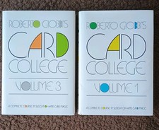 Card College Vol. 1 & Vol 3 Roberto Giobbi - Magic Book on card sleight of hand