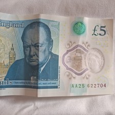  AA25 Bank Of England £5 Five