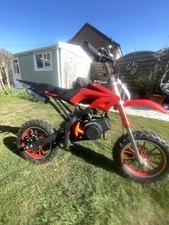 REDUCED ZIPPER 50CC PETROL MINI KIDS DIRT MOTORBIKE - RED