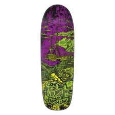 Creature Team Viking of The Hesh Law XX Purple Green Skateboard Deck 9.55"