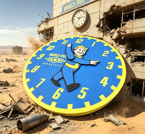 Fallout inspired clock - fallout, with