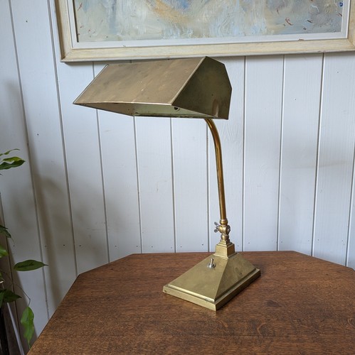 Antique adjustable desk lamp - antique,