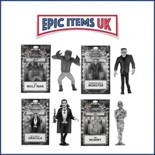 Toony Terrors Series 10 Universal Monsters Silver Screen Set of 4 Action Figures