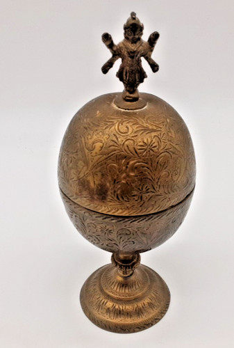 Antique indian brass urn - brass, with
