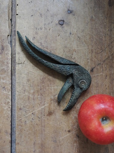 Genuine antique bronze parrot - genuine,