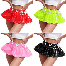 Womens Miniskirt Sexy Pleated Skirt Adult Lingerie Nightclub Naughty Dancewear