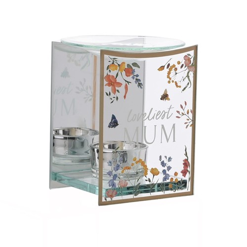 Loveliest mum floral glass - loveliest,