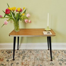 Vintage Mid Century Coffee End Side Table Dancette Legs Retro 60's Atomic Formic