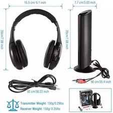 Wireless TV Headphones with RF