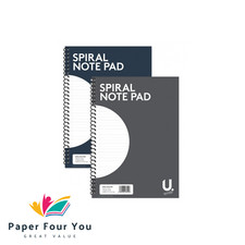 A4 (20 x 28) Spiral Bound NoteBook /Pad/80 Lined Pages Perfect For School / Work