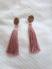 Primark Gorgeous Long Dusty pink Tassel Earrings