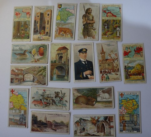 Vintage cigarette cards - cigarette,