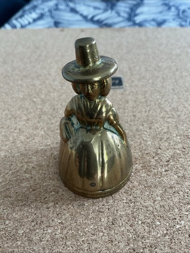 Vintage brass welsh lady bell - vintage,