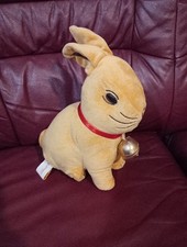 LINDT GOLDEN RABBIT BUNNY PLUSH - 11" WITH ZIP COMPARTMENT & RATTLE BELL