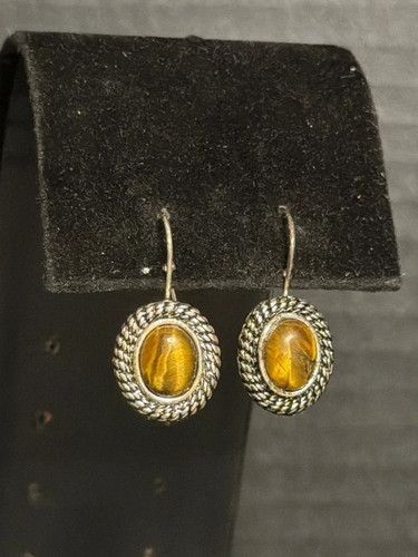 Vintage avon tiger eye silver - vintage,