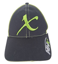 MHX Custom Fishing Rods Baseball Cap Mesh Black Adjustable White Embroidered NEW