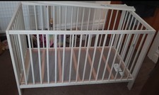 Baby Cot Bed - Gulliver Ikea cot. White. Great condition 