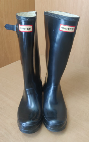 Black hunter wellies - black, size