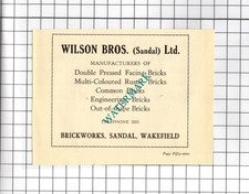 Wilson Bros (Sandal) Ltd Wakefield / J Ives Wakefield Roofer - 1939 Small Advert