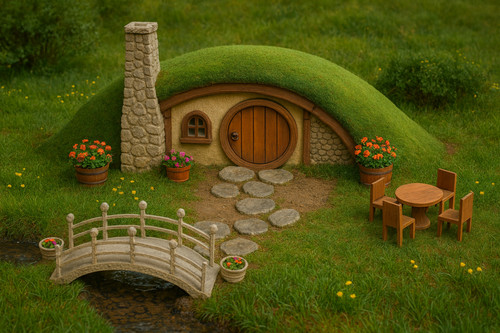 Scale hobbit house - scale, 1:48