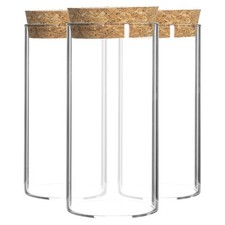 3x Glass Storage Jars with