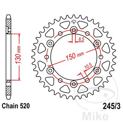 Sprockets transmission - jt,