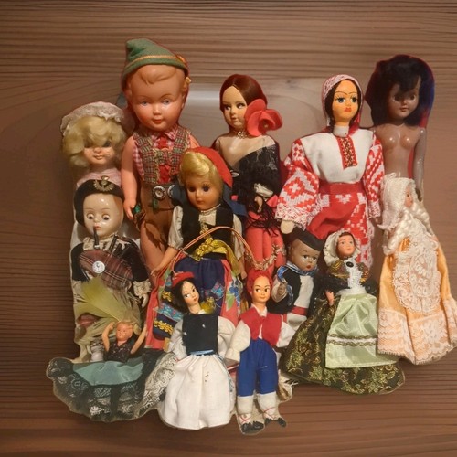 Antique souvenir dolls - antique,