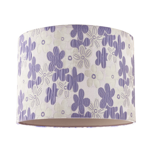 Chic floral round drum fabric - chic,