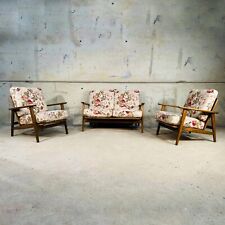 Original Danish 60s Hans Wegner GE-240 Sofa and Pair of Armchairs Suite #520
