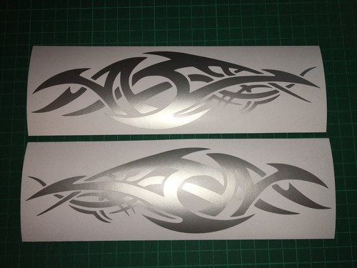 Tribal flames decals - (x2),