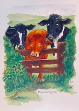 Funny Cows Greeting Card Funny Alison’s Animals The Land Girls ~ Blank~See Dscr