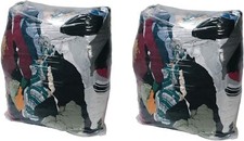 X2 Bags of Rags Mixed Material Colour Engineer Garage Workshop Industrial Rag