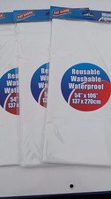 3 x white wipe clean table