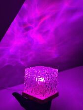 LED Water Ripple Home Night Light Projector 16 Colours Crystal Ocean Flame Lamp