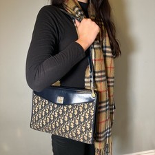 1980s Dior Monogram Shoulder Bag / Handbag