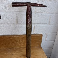 Vintage Roofing / Slaters Strap Hammer Rare Wooden Handle