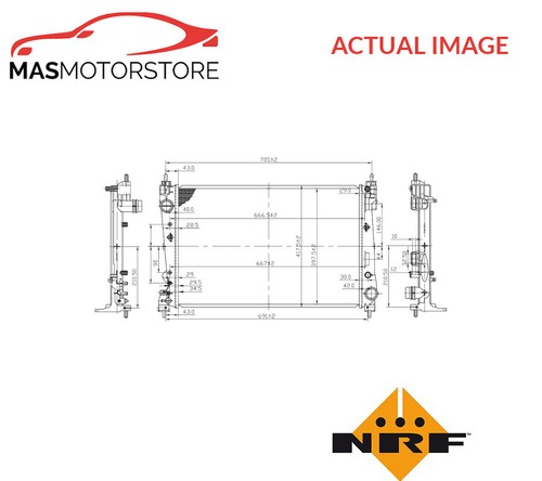 Engine cooling radiator nrf - engine,
