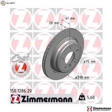 2x BRAKE DISC 150.1286.20 FOR